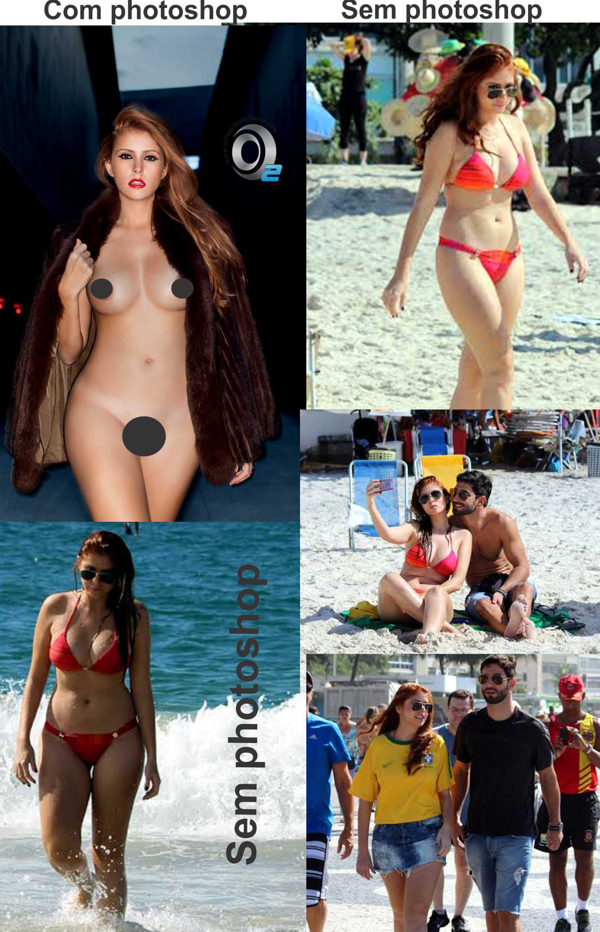 EFEITO PHOTOSHOP: cadê as curvas da BBB divinopolitana Amanda Gontijo mostradas na Playboy? amanda photoshop
